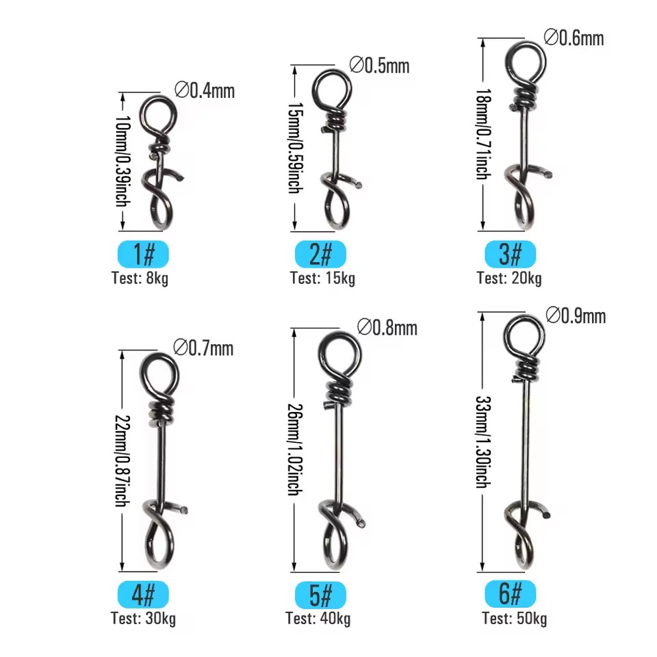 50PCS 10mm ~ 33mm Stainless St - Fishing Equipment Cheap recension och pris