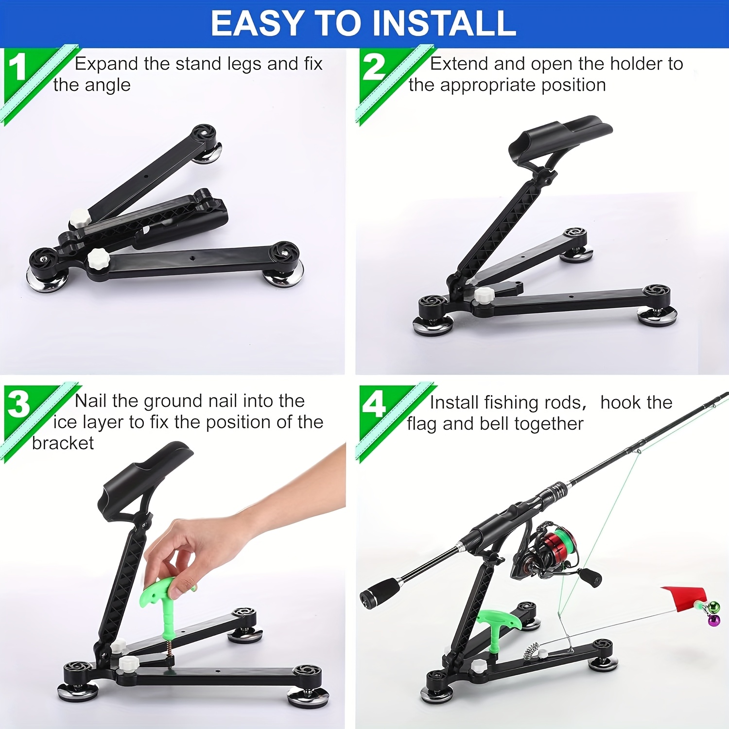 Ice Fishing Rod Holder Adjusta - Ice Fishing Tip Up recension och pris